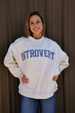 'Introvert & Extrovert' Reversible Sweatshirt