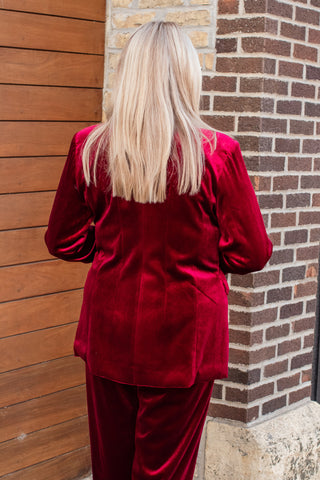 Luxurious Velvet Blazer with Pockets - JQ Clothing Co.