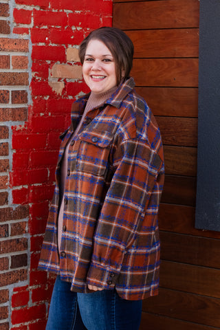 Closet Staple Curvy Flannel Top | JQ Clothing Co.