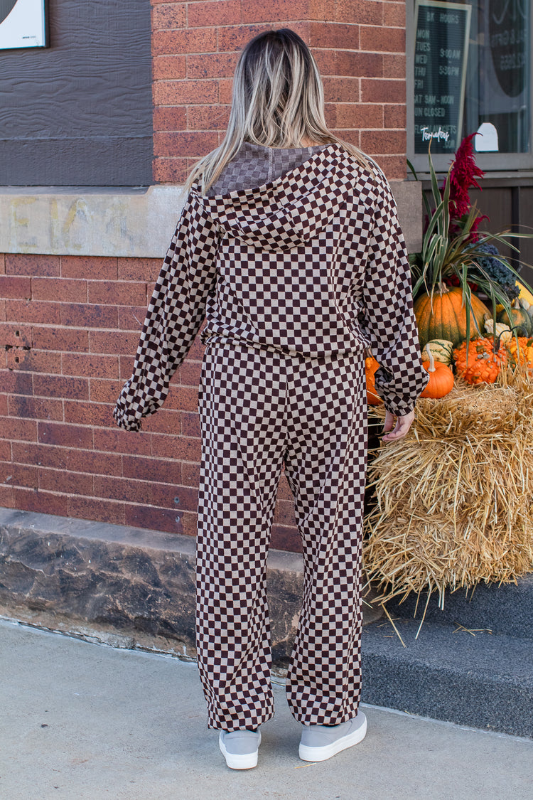 Checkerboard Hoodie Pant Set | JQ Clothing Co.
