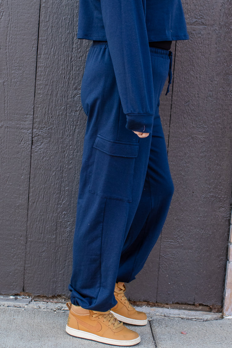 French Terry Cargo Jogger Pant