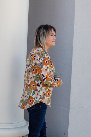 Fun Floral Printed Long Sleeve | JQ Clothing Co.