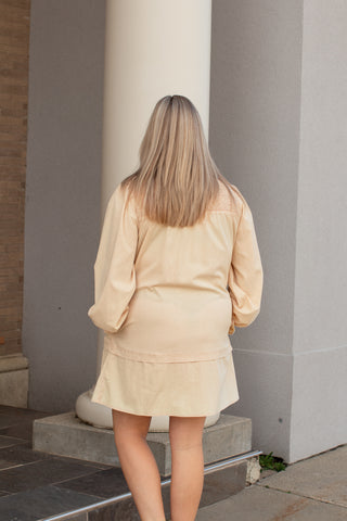 Layered Long Sleeve Button Up Dress | JQ Clothing Co.