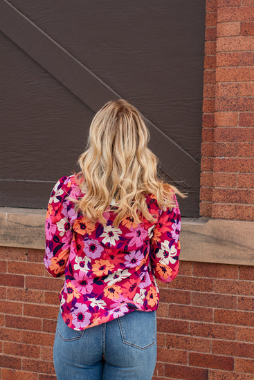 Floral Printed Basic Top | JQ Clothing Co.