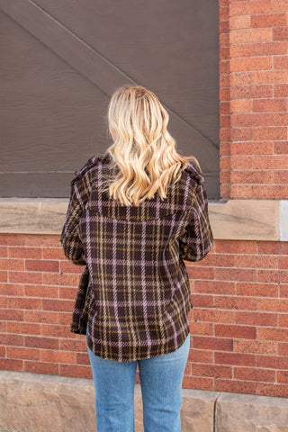 Chocolate Brown Plaid Shacket | JQ Clothing Co.