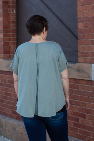 Double Trim Yoke Curvy Top | JQ Clothing Co.