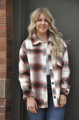 Jonathan Classic Plaid Long Sleeve Shacket