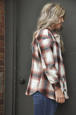 Jonathan Classic Plaid Long Sleeve Shacket