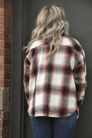 Jonathan Classic Plaid Long Sleeve Shacket