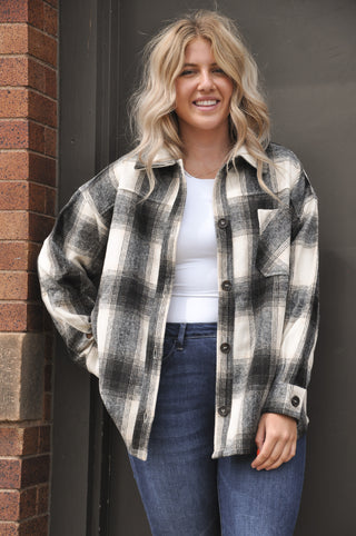 Jonathan Classic Plaid Long Sleeve Shacket