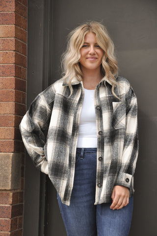 Jonathan Classic Plaid Long Sleeve Shacket