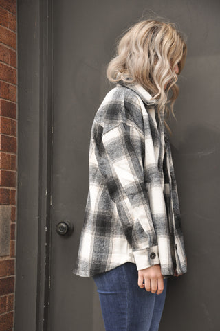 Jonathan Classic Plaid Long Sleeve Shacket