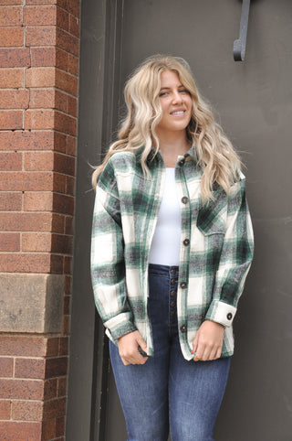 Jonathan Classic Plaid Long Sleeve Shacket