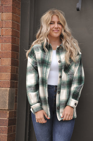 Jonathan Classic Plaid Long Sleeve Shacket