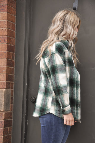 Jonathan Classic Plaid Long Sleeve Shacket