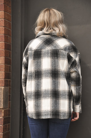 Jonathan Classic Plaid Long Sleeve Shacket