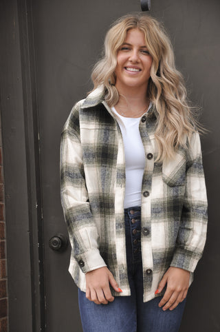 Jonathan Classic Plaid Long Sleeve Shacket