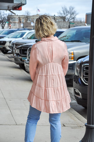 Just Peachy Iridescent Long Sleeve