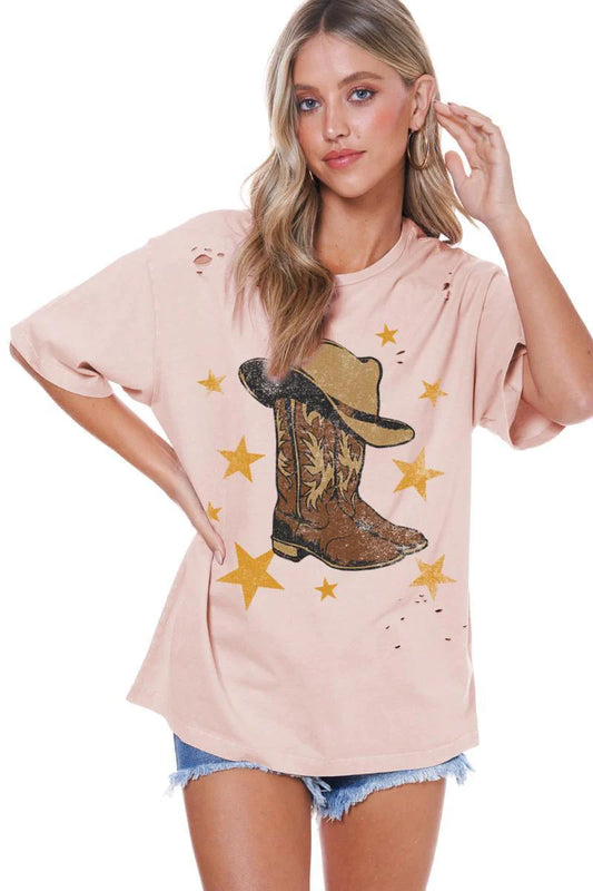 Boots & Stars Graphic Tee | JQ Clothing Co.