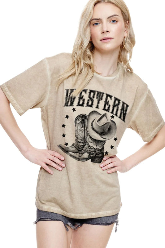 Western Boots Graphic Tee | JQ Clothing Co.