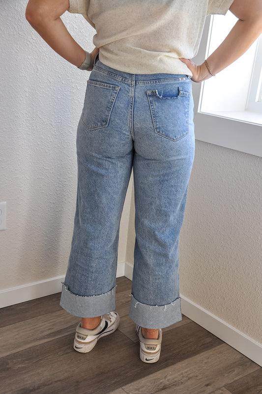 Kancan Beverly 90's Cropped Wide Leg Jeans