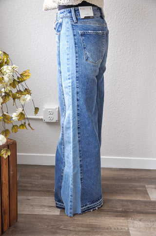 Kancan Delta HR Wide Leg Jean