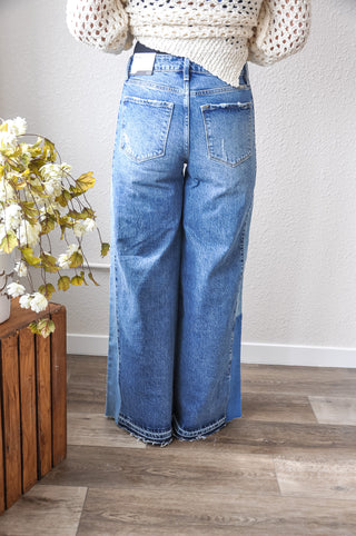 Kancan Delta HR Wide Leg Jean