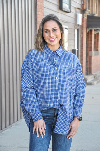 Classic Check Button-Up Shirt