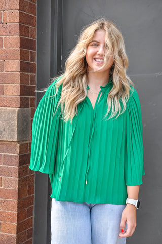 Kelly Green Stunning Blouse