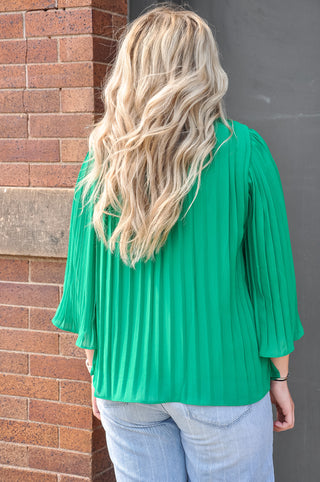 Kelly Green Stunning Blouse