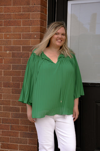 Kelly Green Stunning Blouse