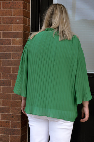 Kelly Green Stunning Blouse