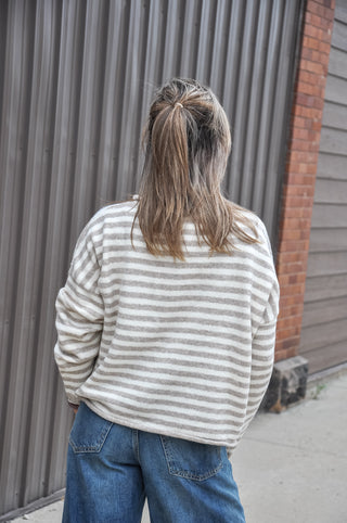 Kelsey Striped Button-Down Cardigan