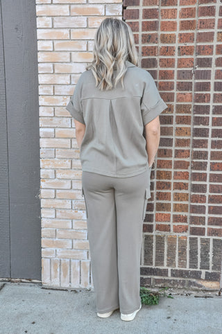 Keylani Knit Collared Top & Pants Set