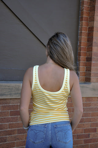 LA Society Rib Knit Slim Tank