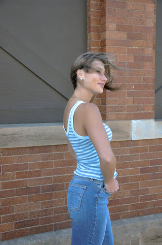 LA Society Rib Knit Slim Tank