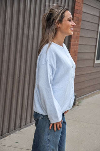 LS Crew Neck Lightweight Cardigan, view 10