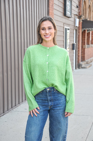 LS Crew Neck Lightweight Cardigan