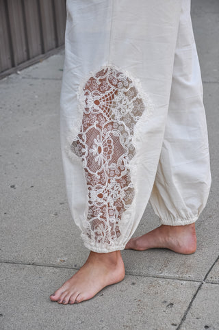 Lace Detail Balloon Pants, view 5