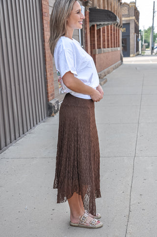 Lace Handkerchief Midi Skirt, view 4