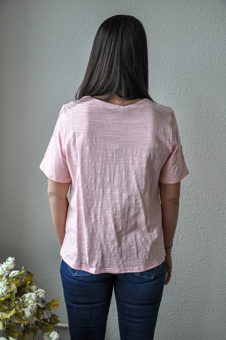 Lace Trim Short Sleeve T-Shirt