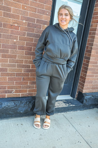 Ladies Top and Pant Hoodie Set