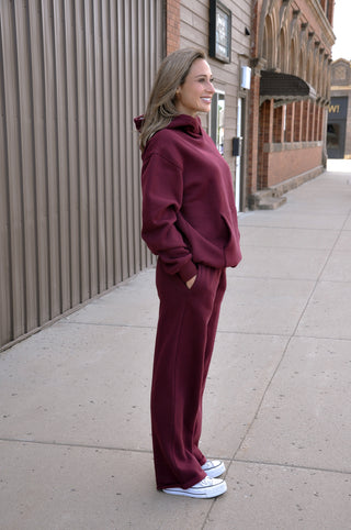Lani Cloud Fleece Wide Leg Sweat Set