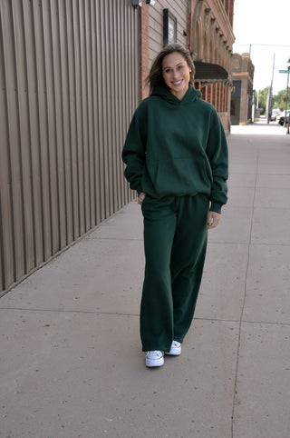 Lani Cloud Fleece Wide Leg Sweat Set