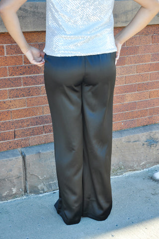 Late Evening Satin Classic Pant