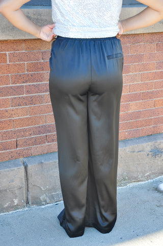 Late Evening Satin Classic Pant