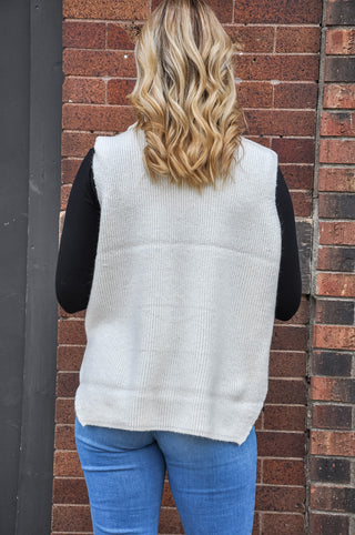 Layered Up Basic Turtleneck Tank Sweater