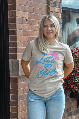 Let’s Go Girls Hat and Bow Graphic Tee