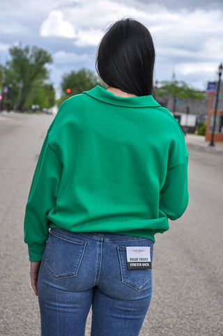 Long Sleeve Half Zip Sweatshirt