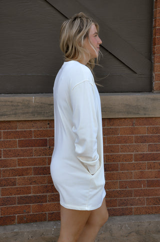 Long Sleeve Oversized Mini Dress